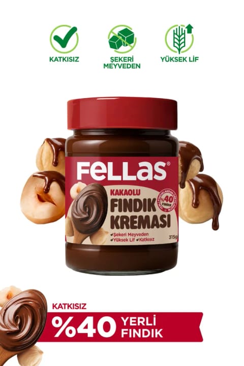 Fellas کرم فندقی کاکائویی (315 گرم)