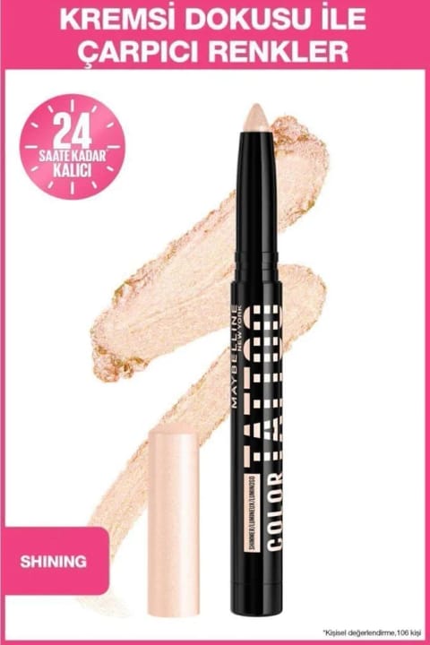 مداد سایه و ابرو Maybelline New York Color Tattoo 24h Eye Stix - Shining