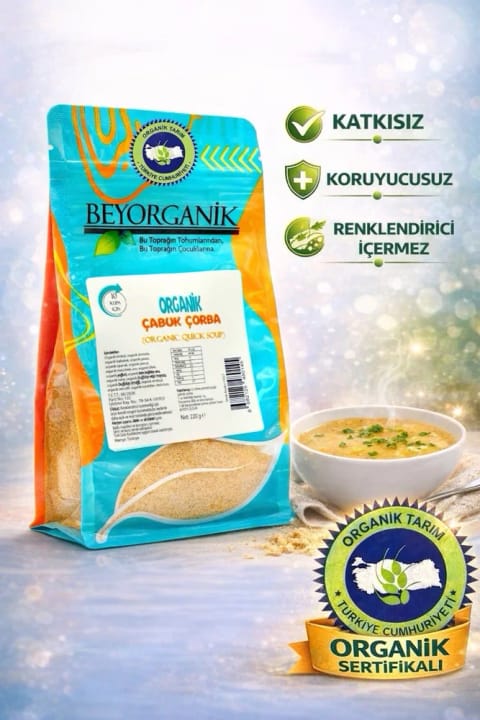 BEYORGANİK سوپ فوری ارگانیک زمستانه (دارای آنالیز سموم و آفلاتوکسین)