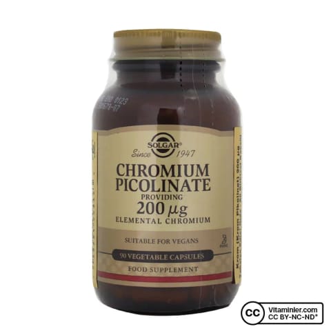 Solgar Chromium Picolinate 200 mcg 90 کپسول