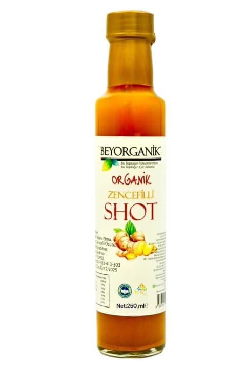 BEYORGANİK Organic Ginger Shot 250ml (تست شده برای آفتکشها)