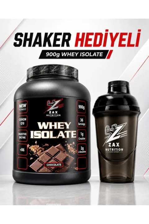 zax nutrition ایزوله وی ۹۰۰ گرم ۳۶ سرویس - به همراه شیکر هدیه!!!