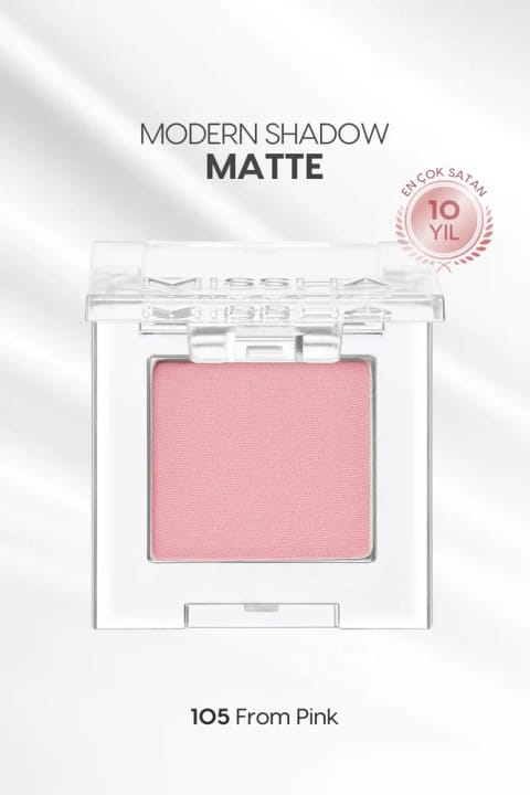 Missha سایه چشم تکی مات با بافت نرم و بدون پودرپاشی Modern Shadow Matt — 105 From Pink