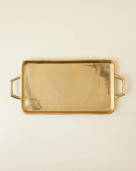 سینی تزئینی Fiore 42x18 سانتی‌متر Gold