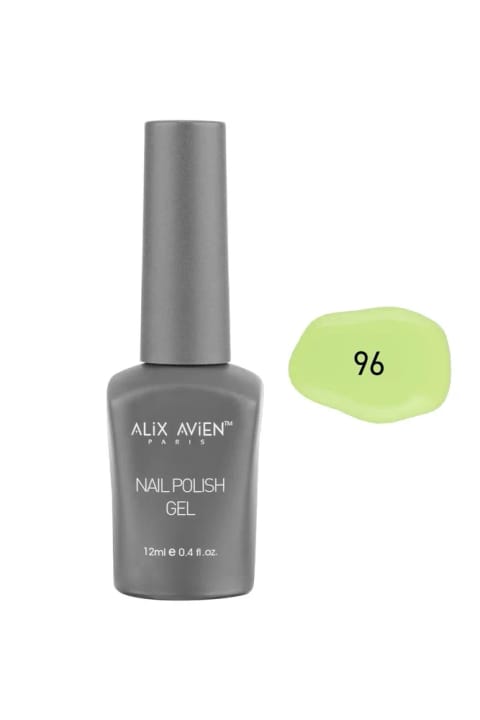 لاک ژلی سبز لیمویی ماندگار Alix Avien 96 - 12 میلی‌لیتر