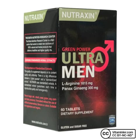 Nutraxin مولتی‌ویتامین اولترا مردان ۶۰ عددی