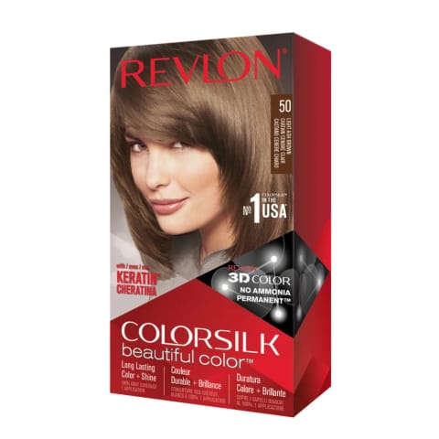 رنگ موی ریولون ColorSilk بلوند خاکستری روشن 50