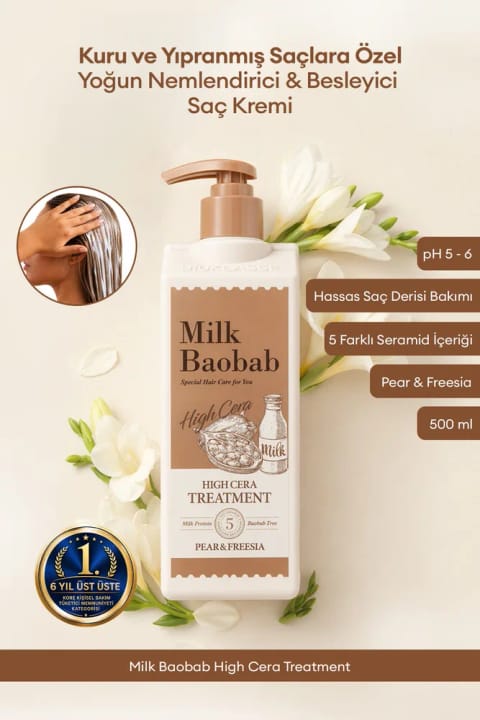 ماسک مو Milk Baobab High Cera Treatment (نرمکننده و مغذی عمیق)