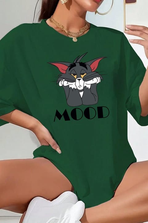 تیشرت اورسایز یونیسکس طرح Mood برند uyguntarz