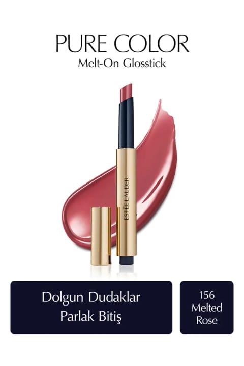 استی لادر Pure Color Melt-On Glosstick براقکننده حجمدهنده 156 Melted Rose