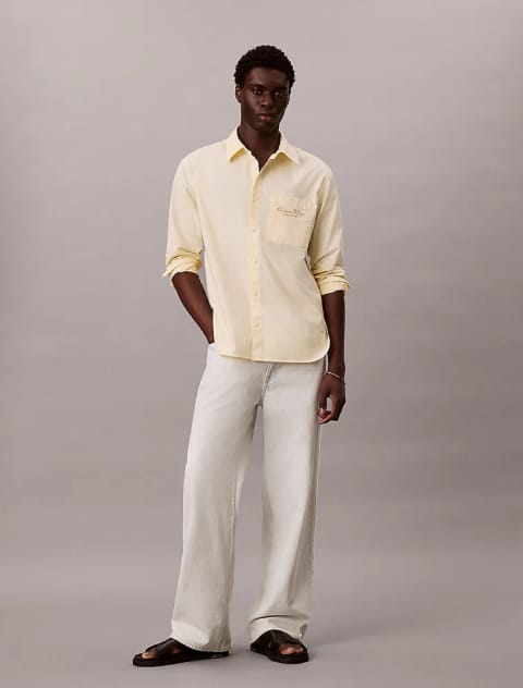 Calvin Klein مردانه Washed Oxford پیراهن