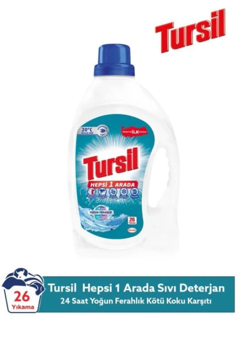 Tursil Matik همه کاره مایع لباسشویی 26 شستشو طراوت شدید و...