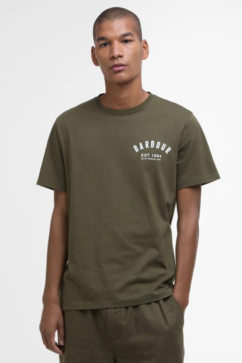 تی‌شرت Barbour Preppy مدل OL71 رنگ Sage