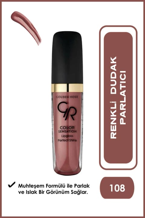 Golden Rose Color Sensation Lipgloss - 108 - براق کننده لب