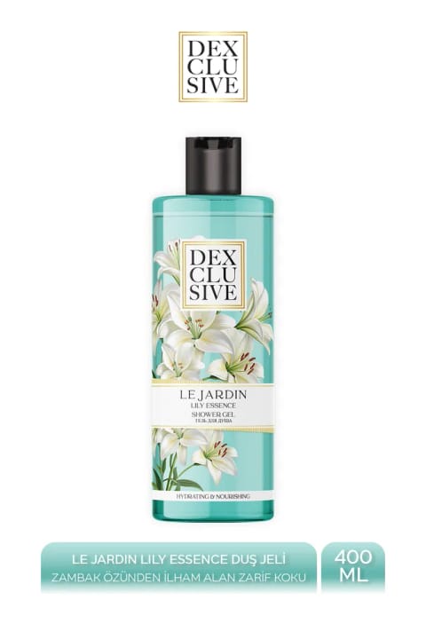 دوش ژل DEXCLUSIVE عصاره زنبق 400 میلی‌لیتر