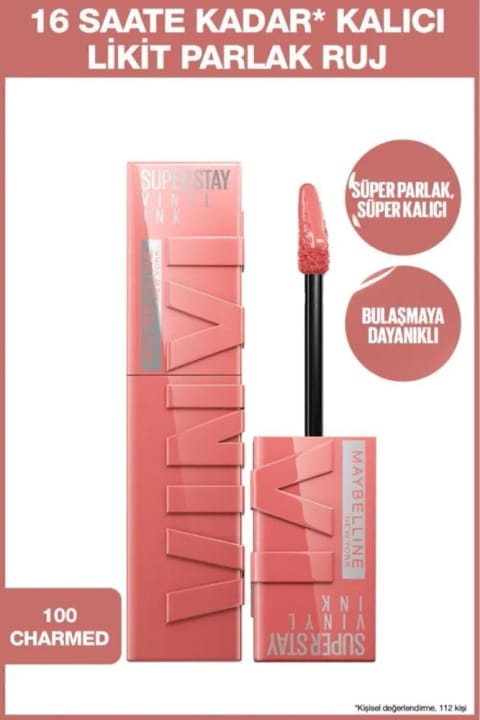 Maybelline New York Super Stay Vinyl Ink رژ لب مایع براق بلندمدت 10 — ست ۲ عددی