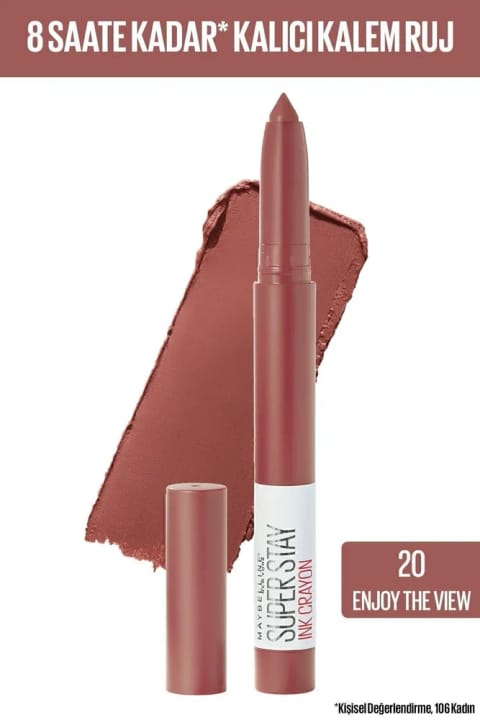 Maybelline New York رژ لب مدادی Superstay Ink Crayon 20 Enjoy the View 301