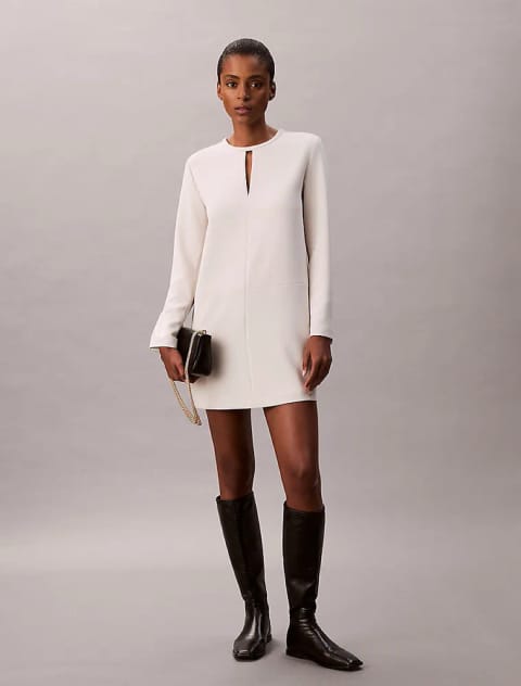 Calvin Klein زنانه کرپ Tailored لباس