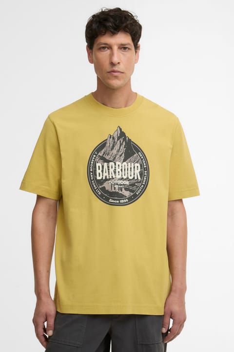 تیشرت ریلکس Barbour مدل Basswood رنگ Burnished Gold