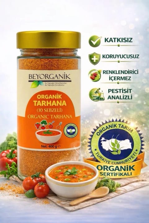 BEYORGANİK غذای کمکی ارگانیک نوزاد ترخینه نوزاد (۱۰ سبزیجات)