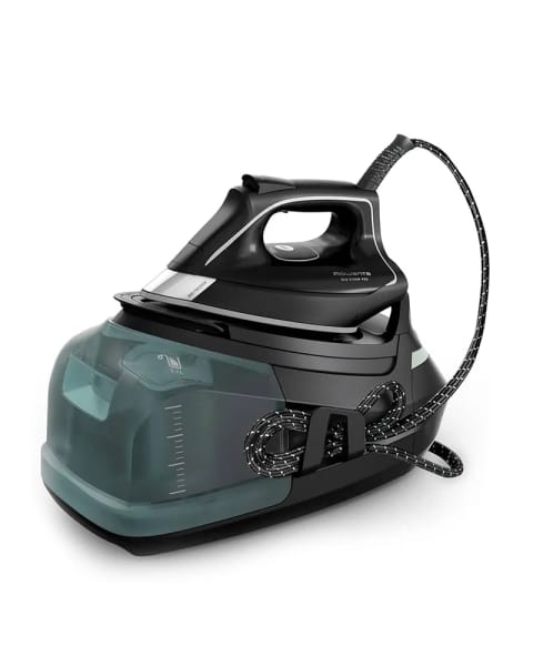 اتو بخار ایستگاه Rowenta Eco Steam Pro DG9621 با توان 2800 وات، مشکی-بژ