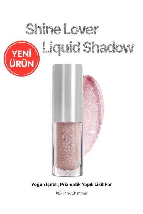 Cre'ars سایه مایع درخشان و منشوری Shine Lover Liquid Shadow — 07 Pink Shimmer