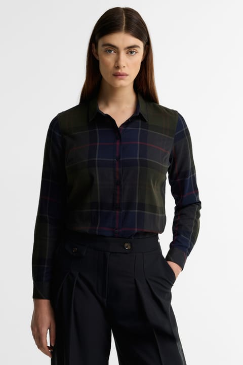 پیراهن Barbour مدل Bredon TN43 طرح Shadow Classic Tartan