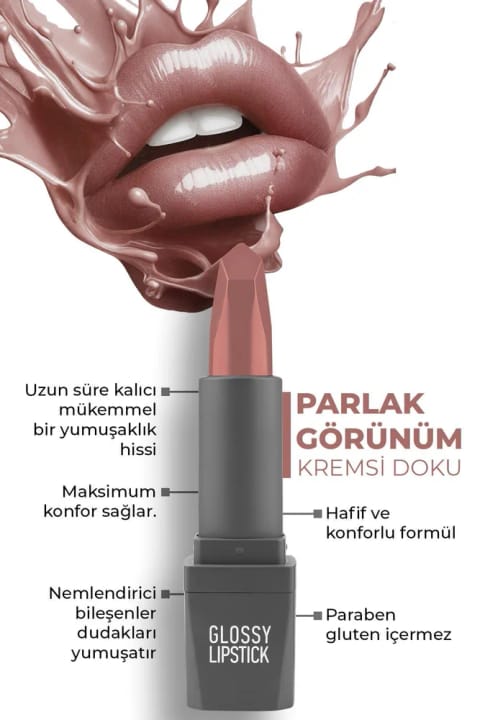 Alix Avien 315 Glossy Plum براق رژ لب - مرطوبکننده و نرمکننده لب
