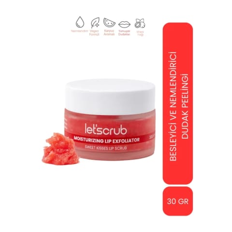 Let'scrub Lip Exfoliator Sweet Kisses مرطوب‌کننده و مغذی لب 30 گرم