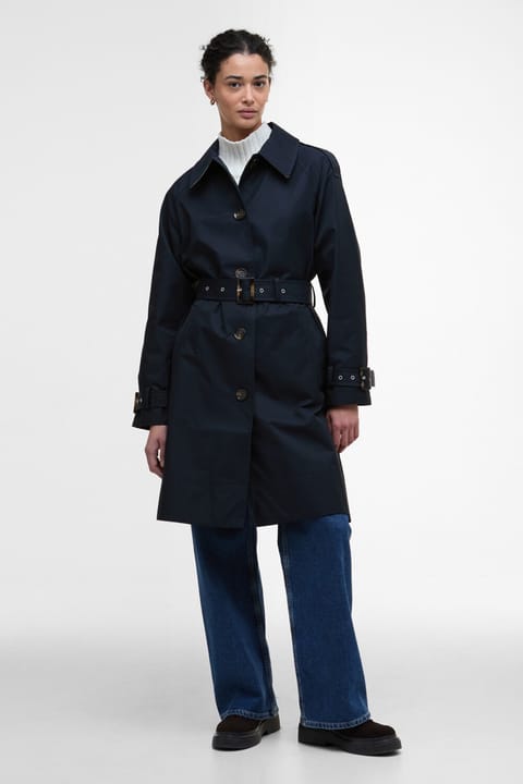 ترنچکت ضدآب Barbour Maia NY75 Dark Navy/Hessian Tartan