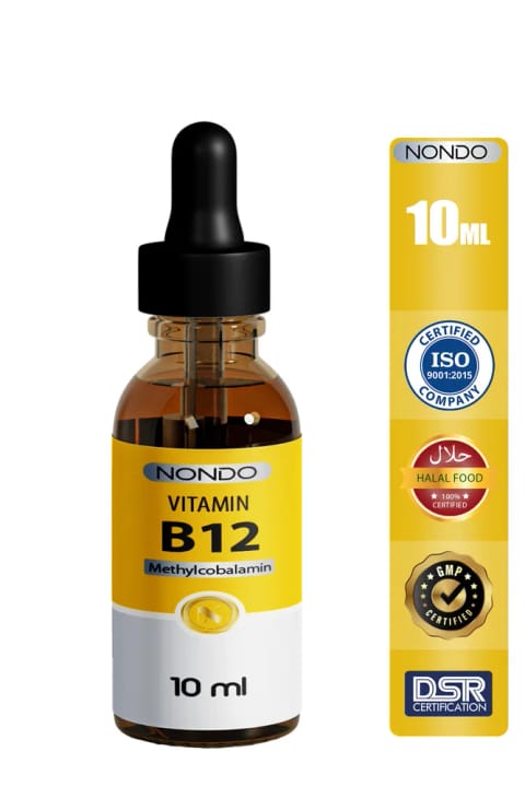 Nondo ویتامین B12 قطره 10 میلیلیتر (متیل کوبالامین)