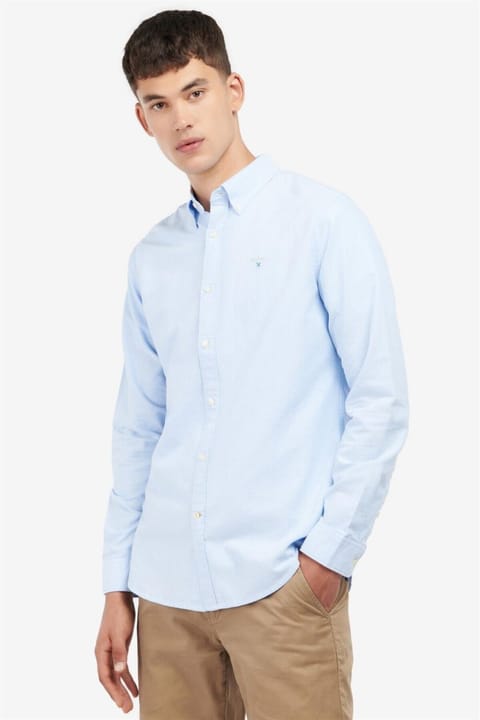 پیراهن مردانه Barbour مدل Oxtown Tailored رنگ BL32 آبی آسمانی