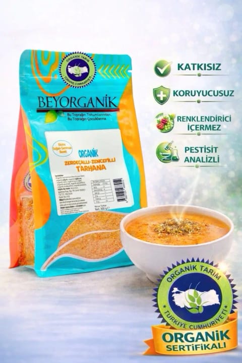 BEYORGANİK Organic Turmeric-Ginger Tarhana 300g (Pesticide Analyzed)