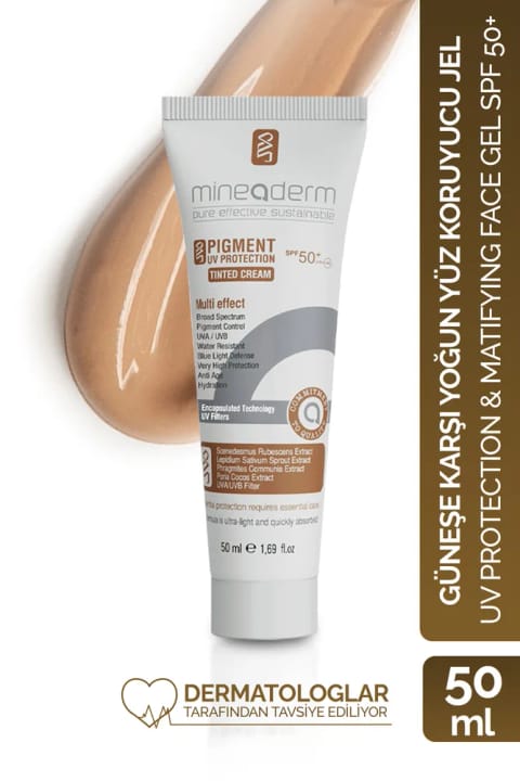 کرم ضدآفتاب رنگی ضدلک مینادرم SPF 50+