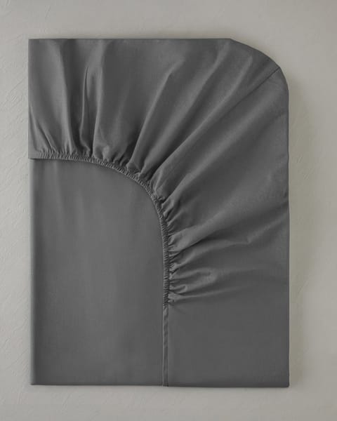 ملحفه کشدار یک نفره Pure Pamuk 100x200 سانتی‌متر آنتراسیت