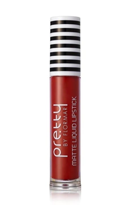 رژ لب مایع مات با پیگمنت بالا فلورمار - Pretty Matte Lipstick - 008 Live Verm