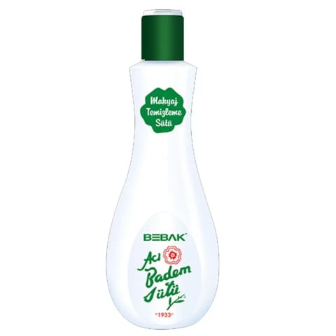 Bebak شیر پاک‌کننده آرایش و مرطوب‌کننده بادام تلخ 215 ml