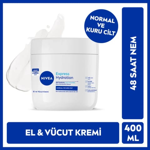 Nivea Express Hydration کرم مراقبت از دست و بدن 400 میلیلیتر