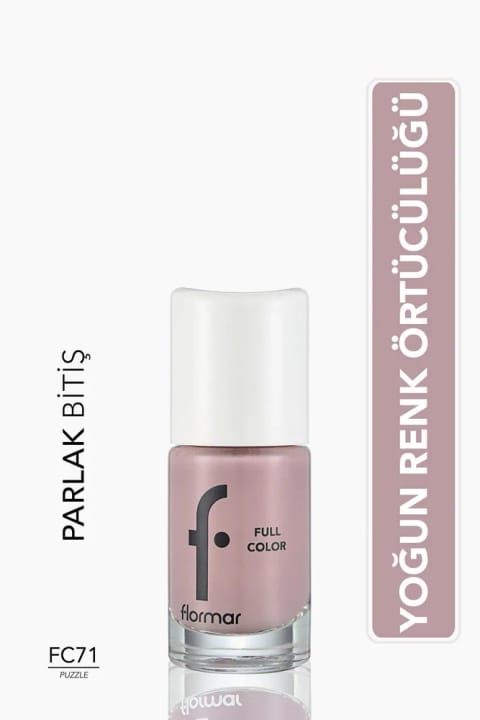 لاک ناخن براق و پرپیگمنت فلورمار - Full Color Nail Enamel - Fc71 Puzzle -8690...