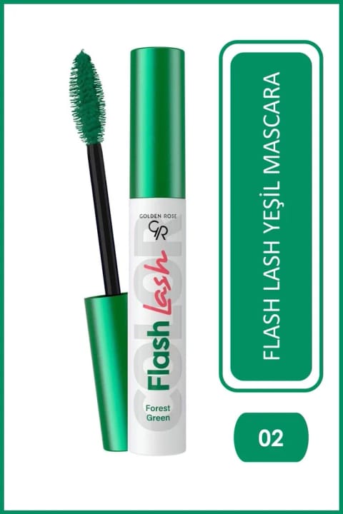 Golden Rose Flash Lash مژه رنگی - 02 سبز جنگلی