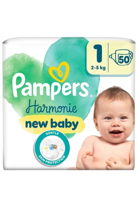 Prima Pampers Harmonie پوشک بچه سایز ۱ (۵۰ عددی)