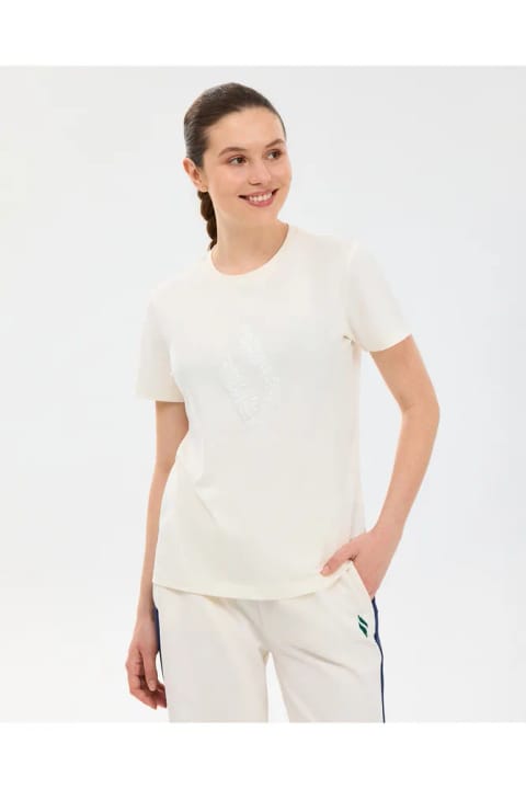 SKECHERS تی‌شرت Graphic فیت معمولی زنانه سفید S2610057-3855
