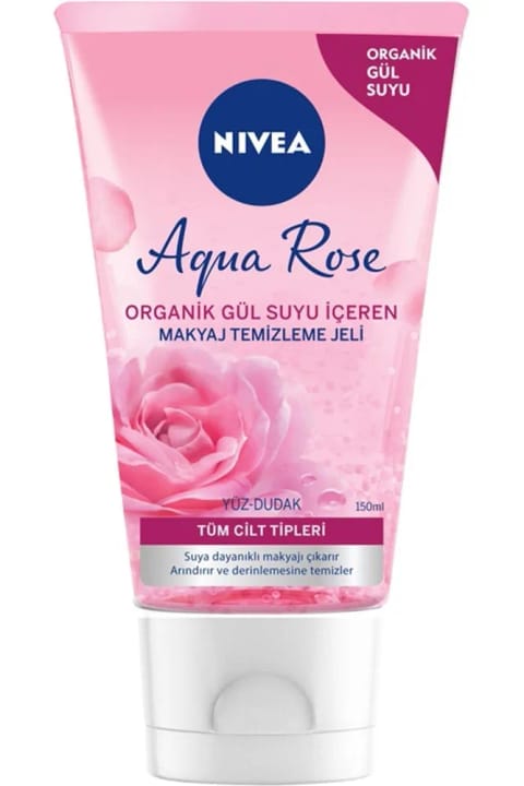NIVEA Aqua Rose ژل پاک‌کننده آرایش با گل ارگانیک رز ۱۵۰ میلی‌لیتر
