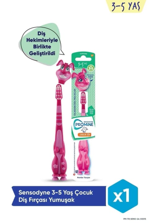 مسواک کودک Sensodyne Promine مناسب ۳-۵ سال با شخصیت خرگوش