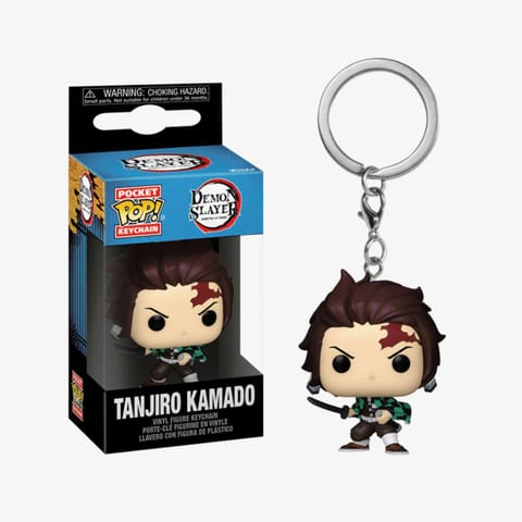 جاکلیدی رنگی یونیسکس Funko Pop Animations: Demon Slayer Tanjiro Kamado