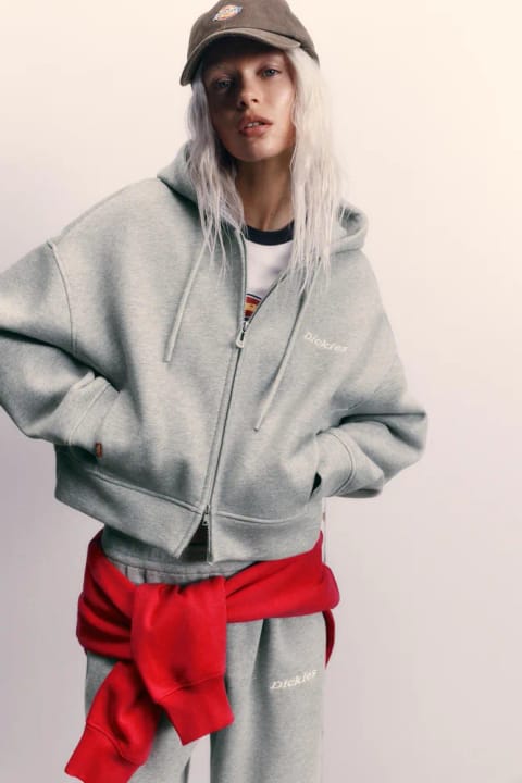سویشرت هودی زیپدار Dickies + Pull&Bear