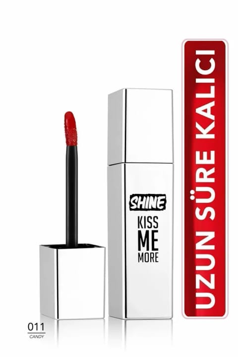 Flormar رژ لب مایع براق و ماندگار (قرمز شکر) - Shine Kiss Me More LLS