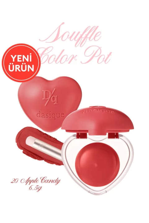 رژ و رژگونه سافله داسیک با رنگدانه قوی و بافت فومی و پایانی مخملی DASIQUE — 20 Apple Candy