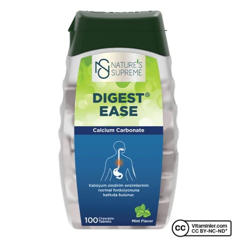 Nature's Supreme Digest Ease 100 عدد قرص جویدنی