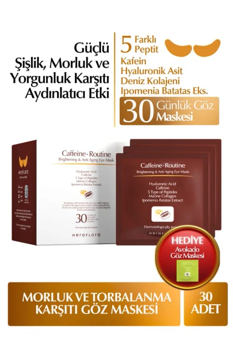 Heraflora Caffeine Routine Eye Brightener, Anti-Dark Circle and Puffiness...